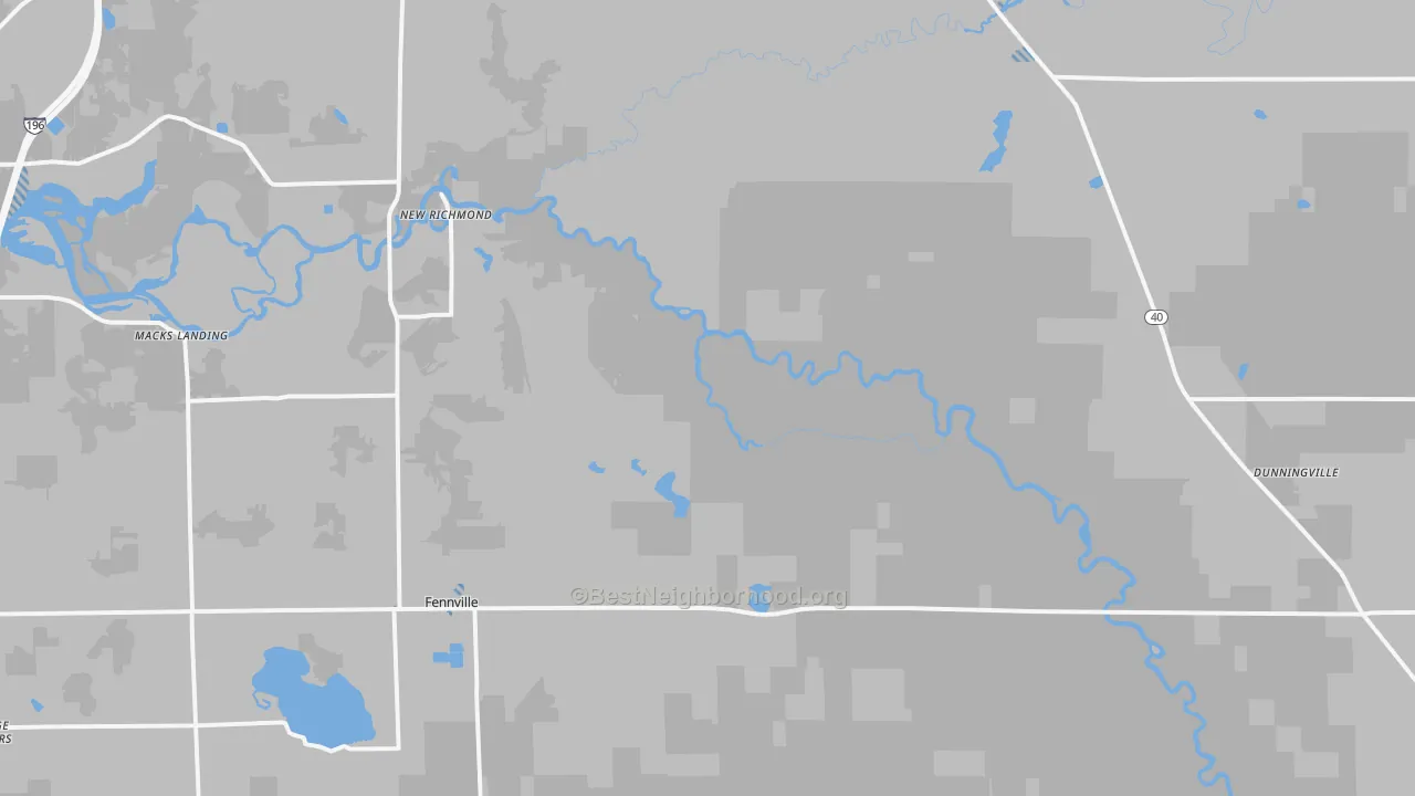 Transit Grade map of Glenn, MI