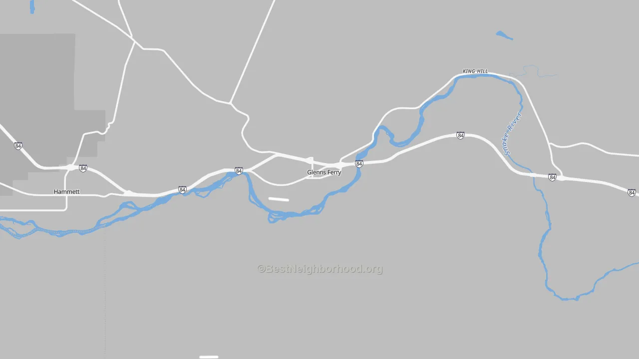 Transit Grade map of Glenns Ferry, ID