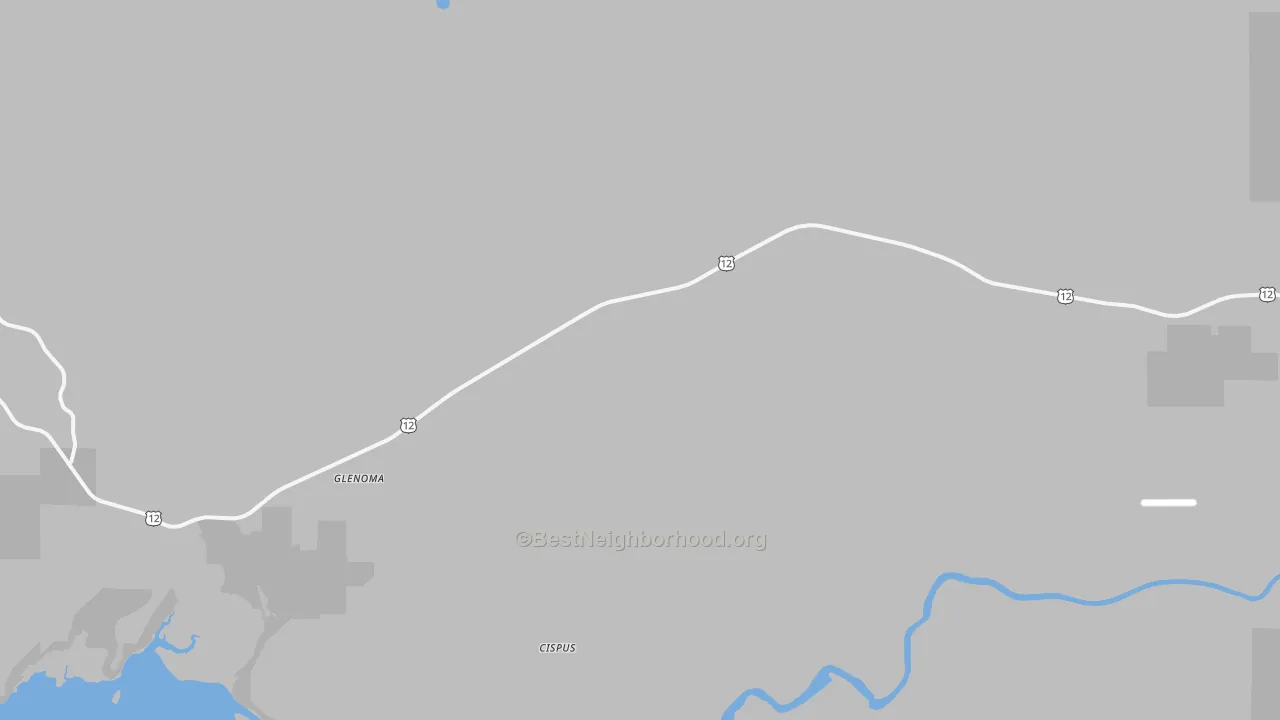 Transit Grade map of Glenoma, WA