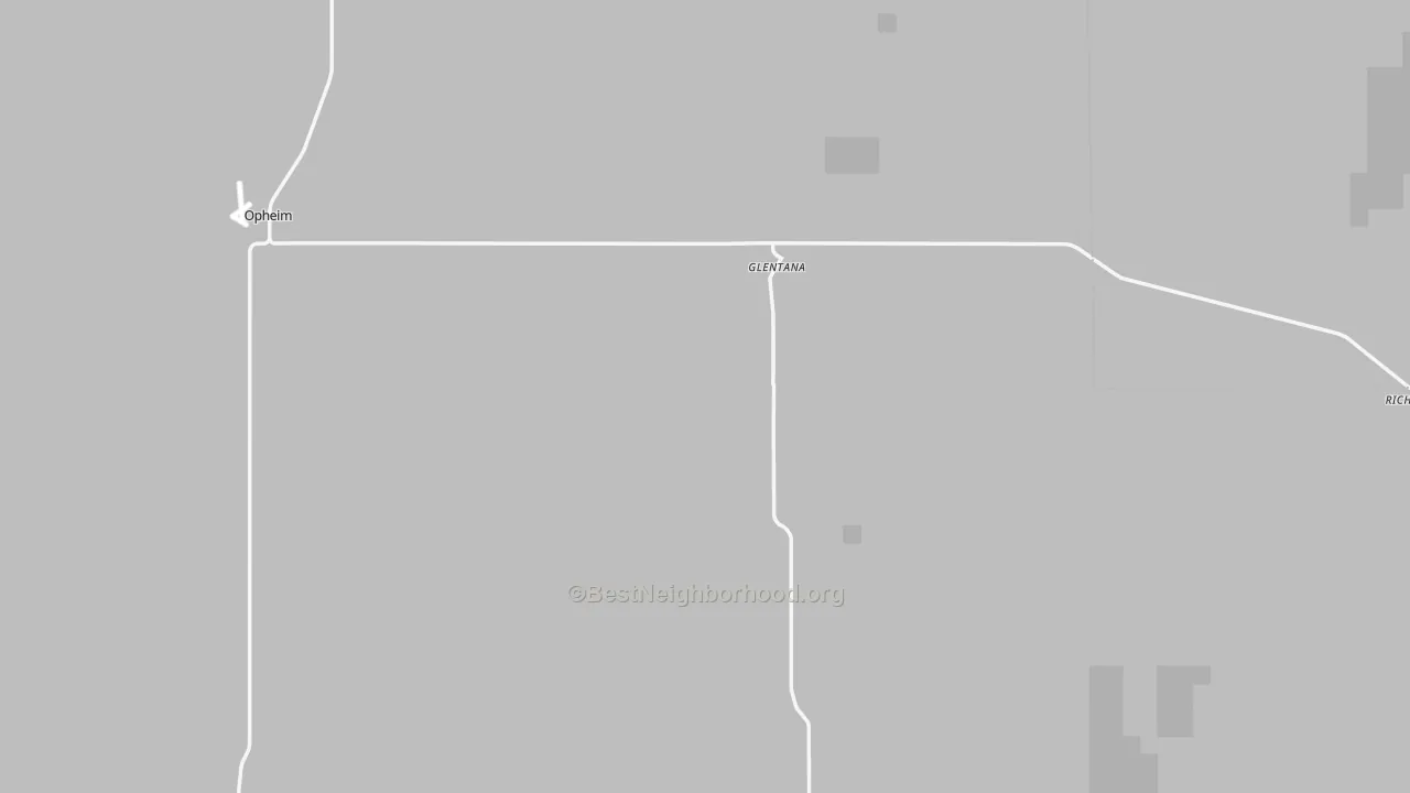 Transit Grade map of Glentana, MT