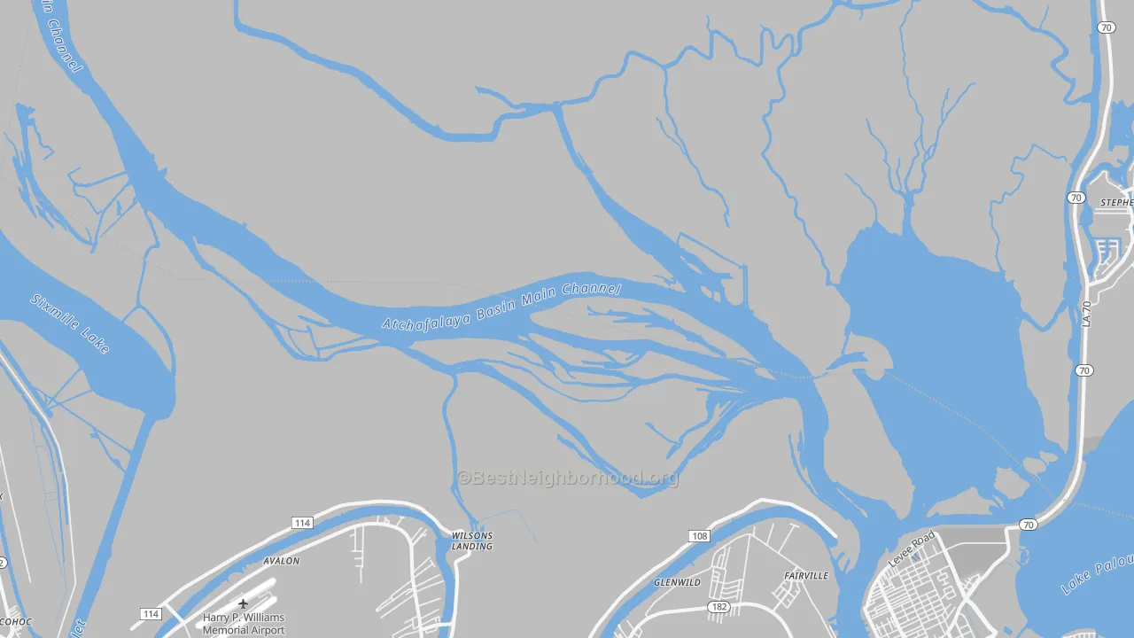 Transit Grade map of Glenwild, LA