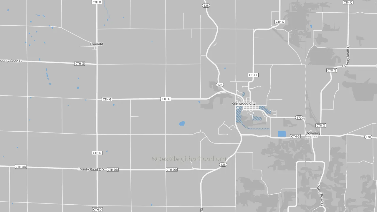 Transit Grade map of Glenwood City, WI