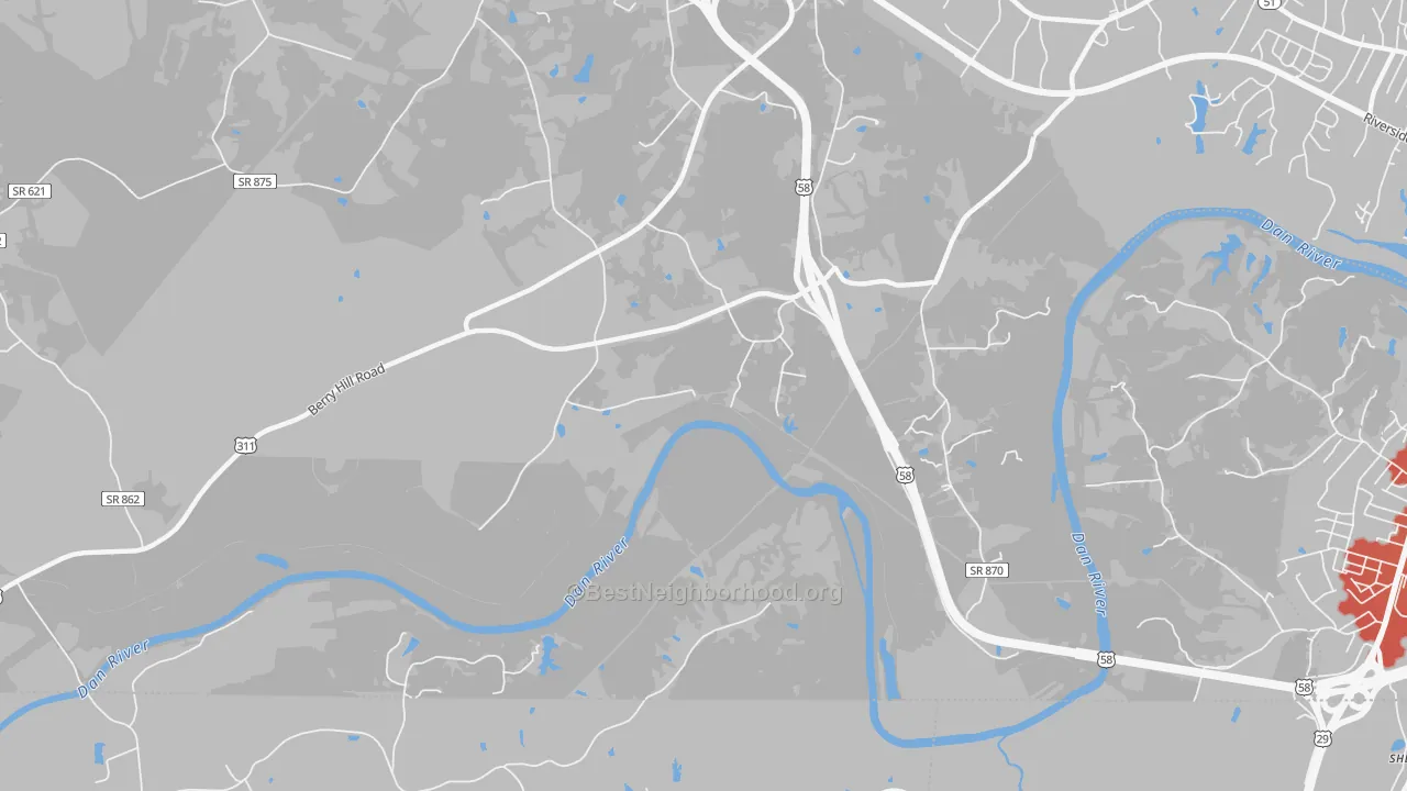 Transit Grade map of Glenwood, VA