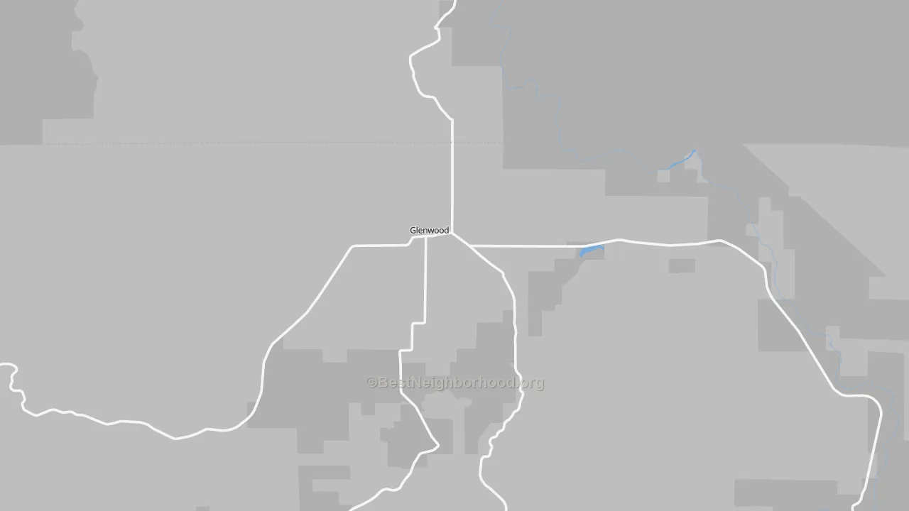 Transit Grade map of Glenwood, WA