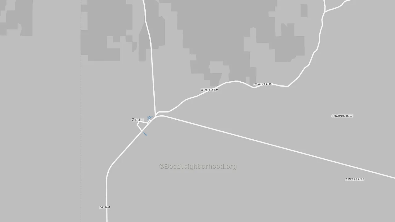 Transit Grade map of Gloster, MS