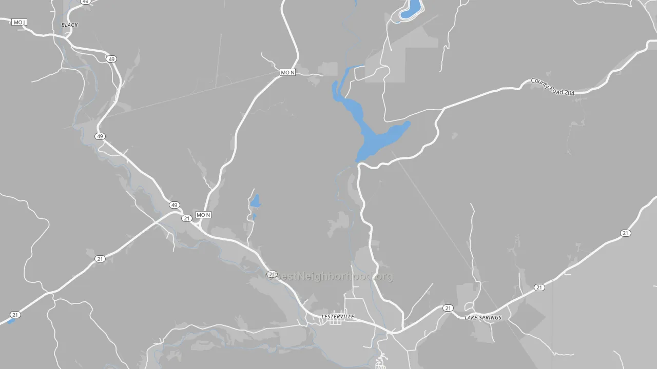 Transit Grade map of Glover, MO