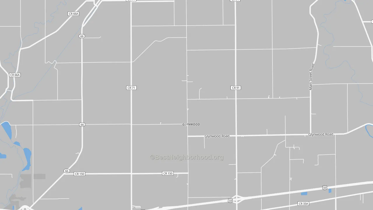 Transit Grade map of Glynwood, OH