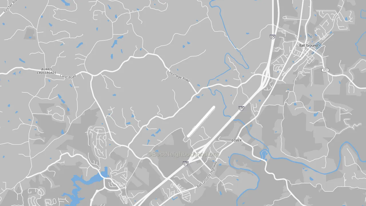 Transit Grade map of Gober, GA