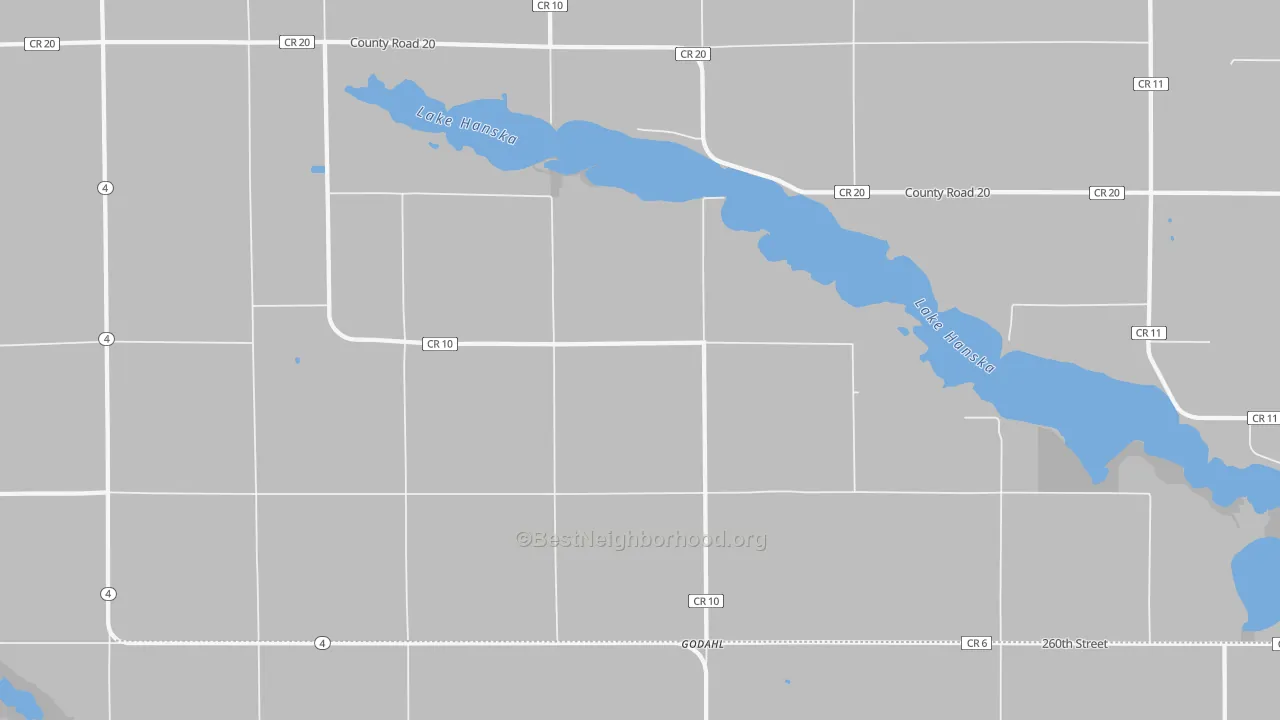 Transit Grade map of Godahl, MN