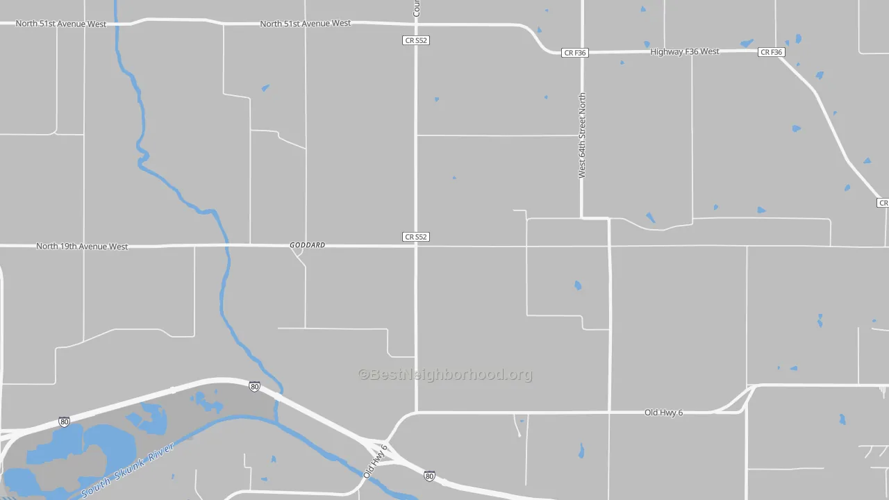 Transit Grade map of Goddard, IA
