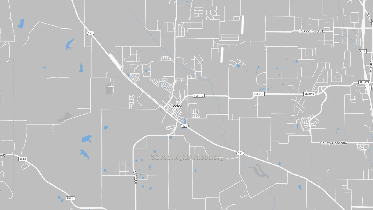 Transit Grade map of Godley, TX