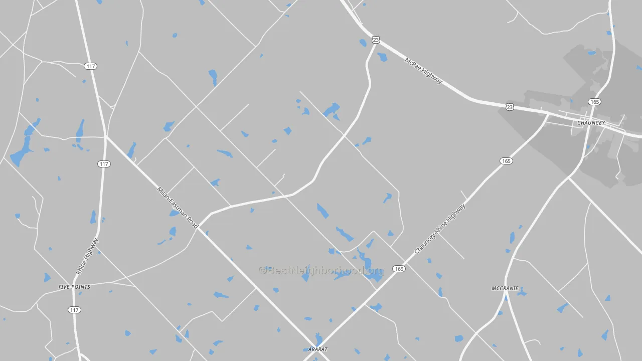 Transit Grade map of Godwinsville, GA