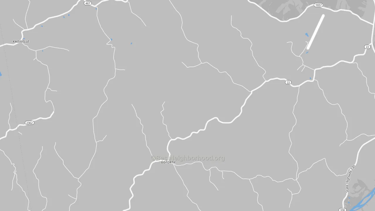 Transit Grade map of Goforth, KY