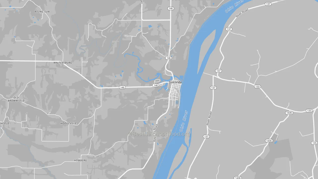 Transit Grade map of Golconda, IL