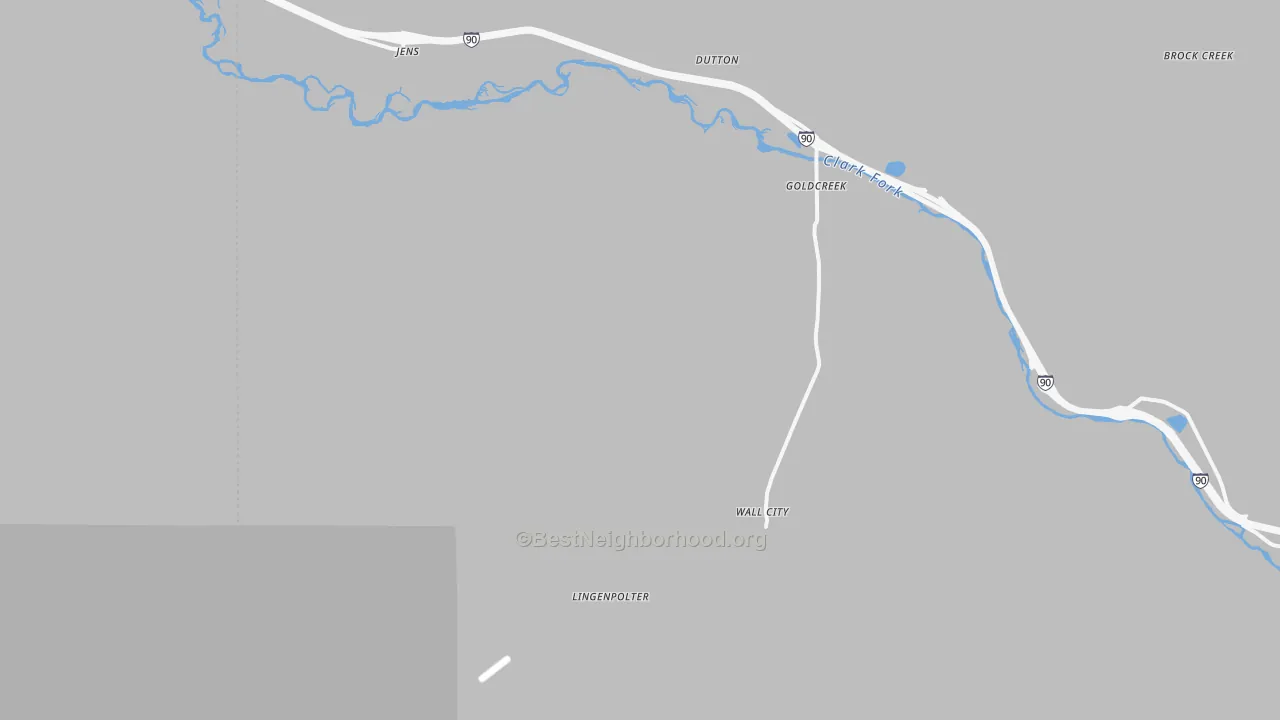 Transit Grade map of Gold Creek, MT