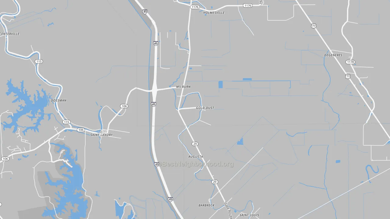 Transit Grade map of Gold Dust, LA