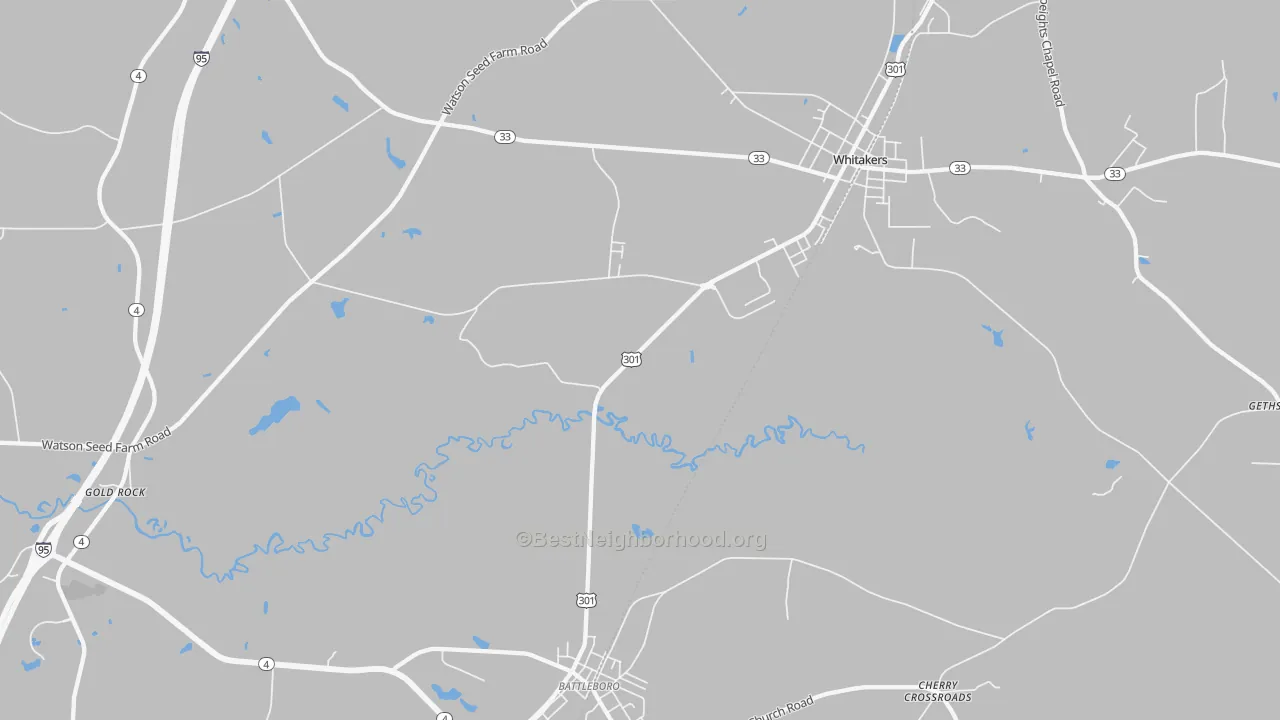 Transit Grade map of Gold Rock, NC