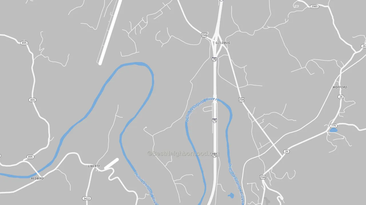Transit Grade map of Goldbug, KY