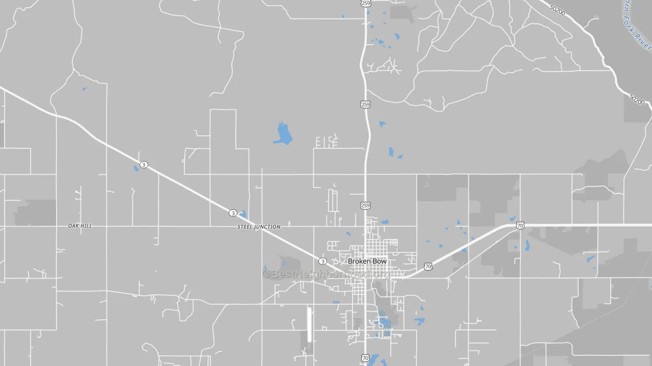 Transit Grade map of Golden, OK