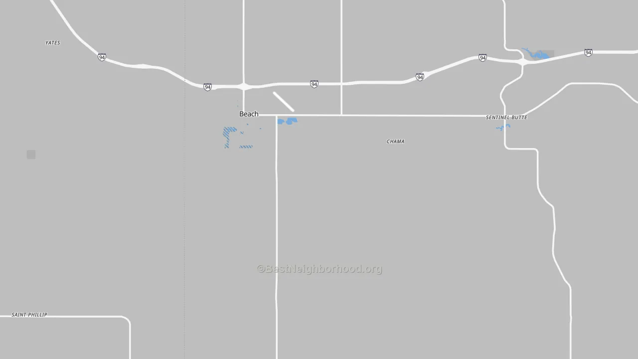 Transit Grade map of Golden Valley County, ND