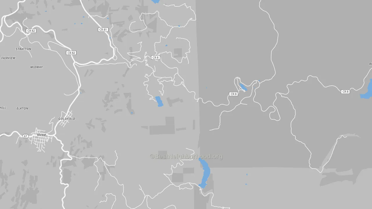 Transit Grade map of Goldfield, CO