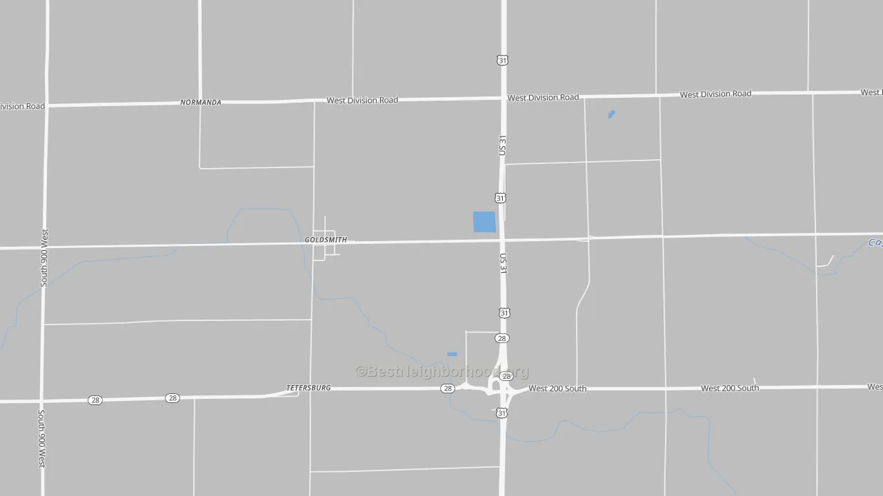 Transit Grade map of Goldsmith, IN