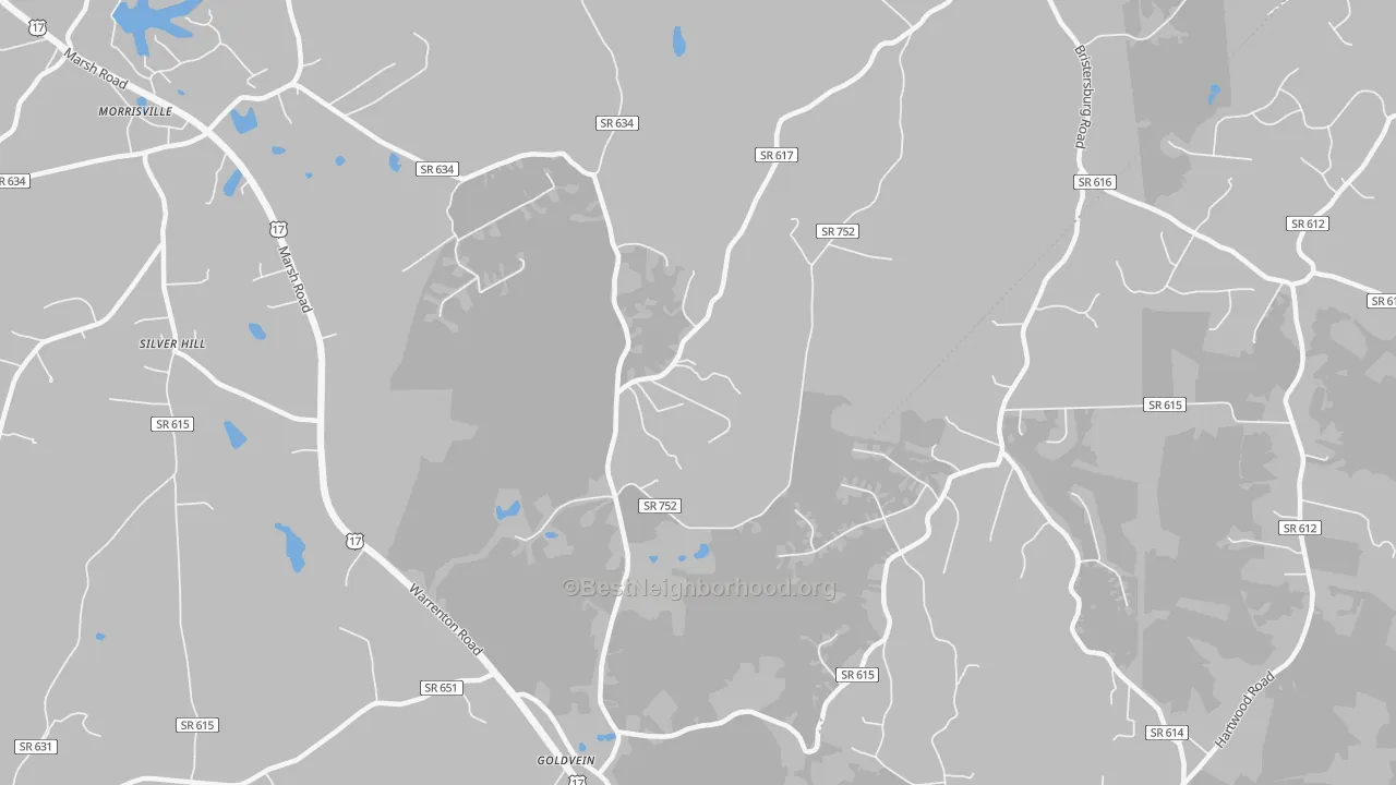 Transit Grade map of Goldvein, VA