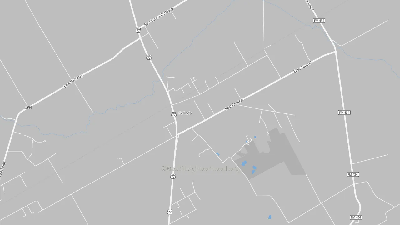 Transit Grade map of Golinda, TX