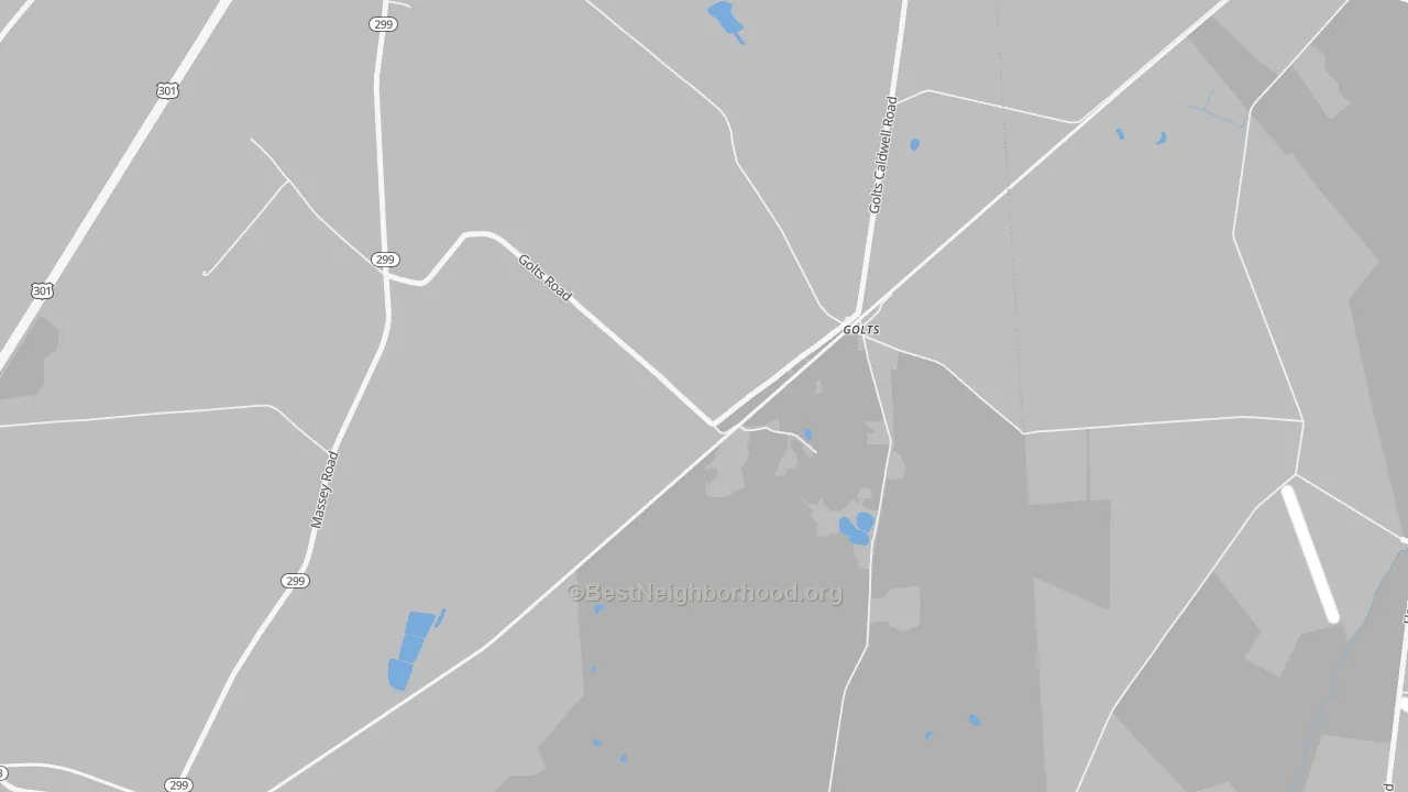 Transit Grade map of Golts, MD