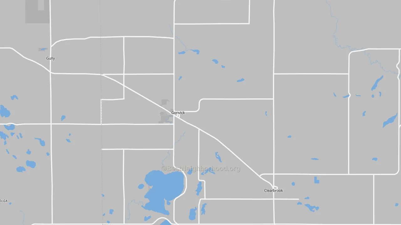 Transit Grade map of Gonvick, MN