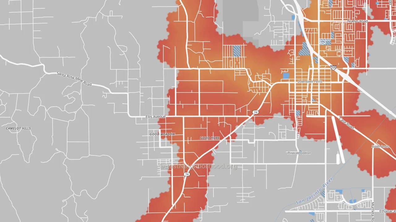 Transit Grade map of Good Hope, CA
