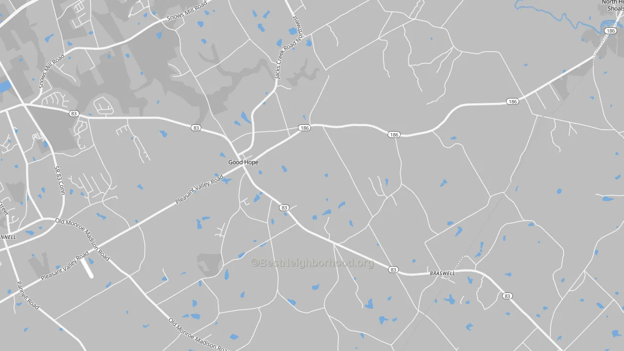 Transit Grade map of Good Hope, GA