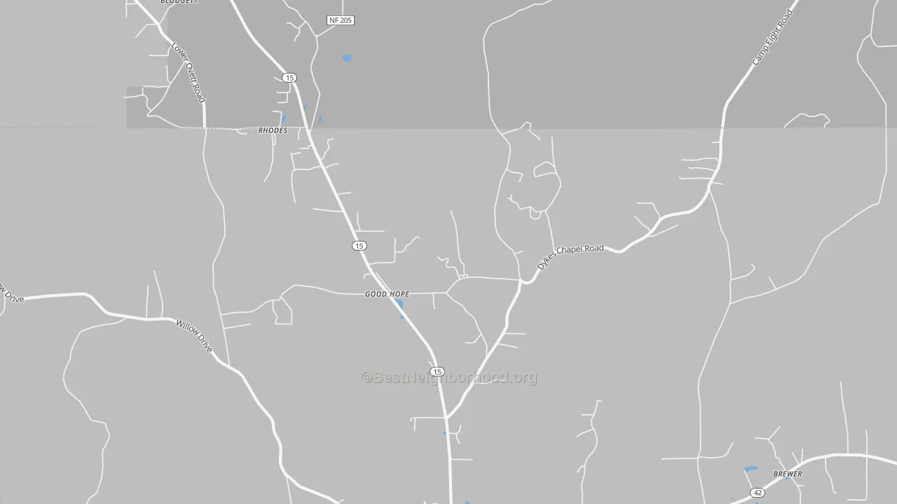 Transit Grade map of Good Hope, MS