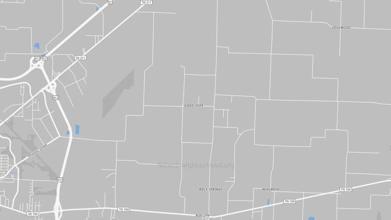 Transit Grade map of Good Hope, TN