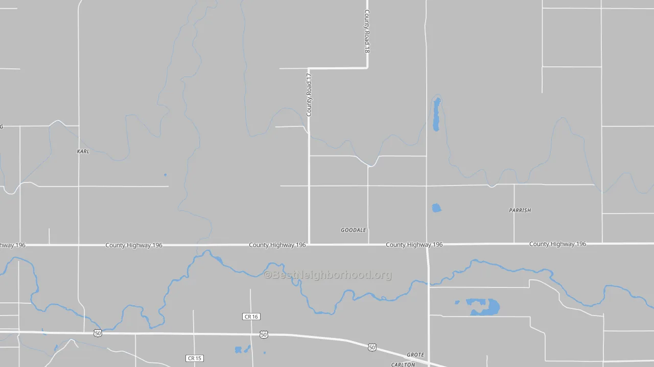 Transit Grade map of Goodale, CO