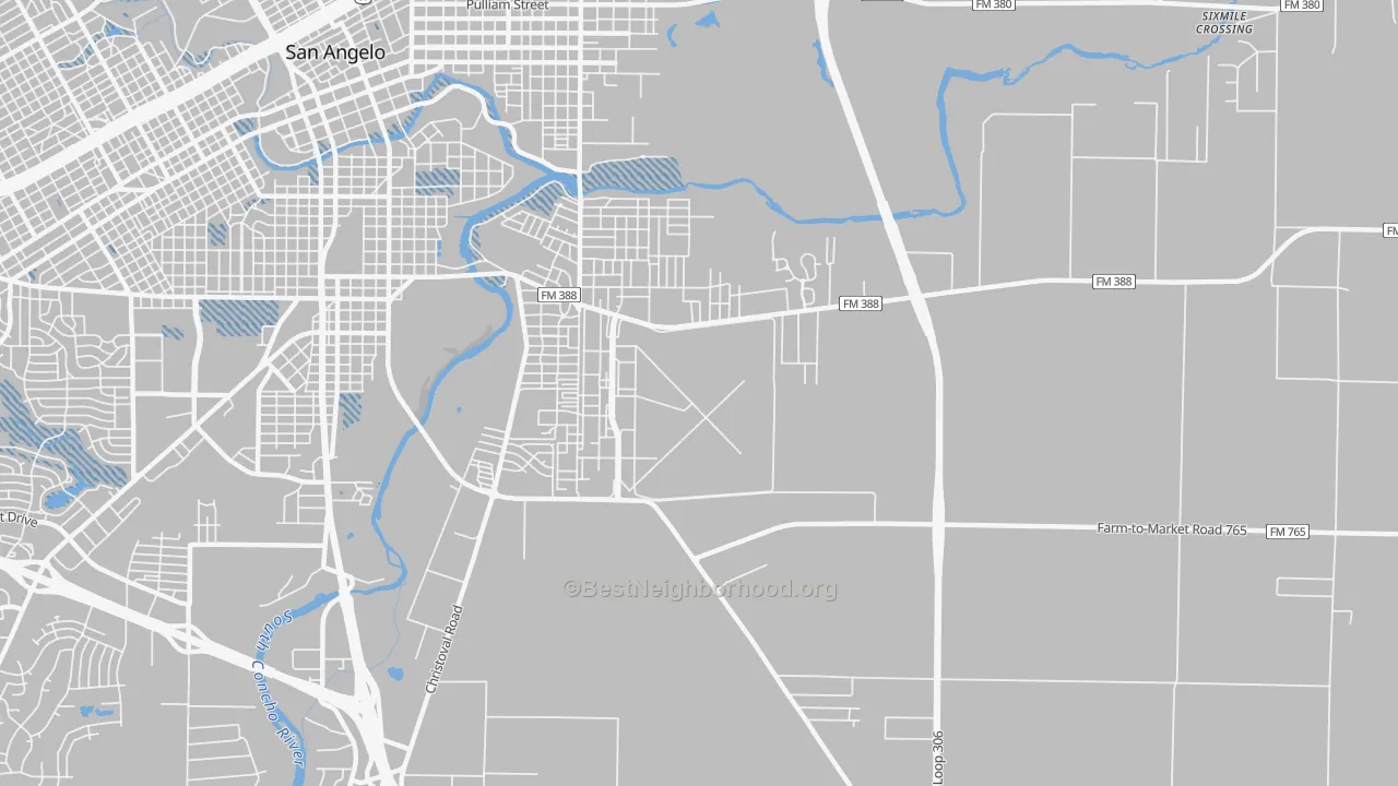 Transit Grade map of Goodfellow Afb, TX