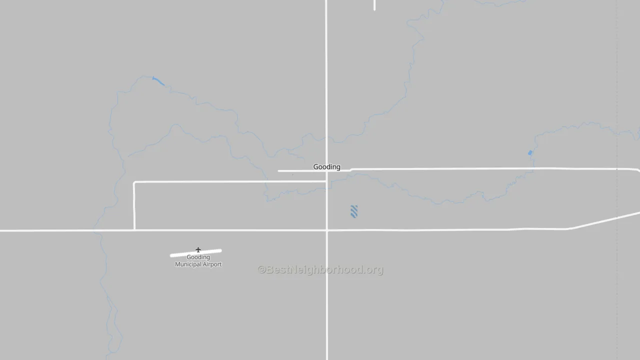 Transit Grade map of Gooding, ID
