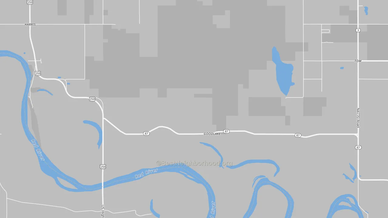 Transit Grade map of Goodlake, OK