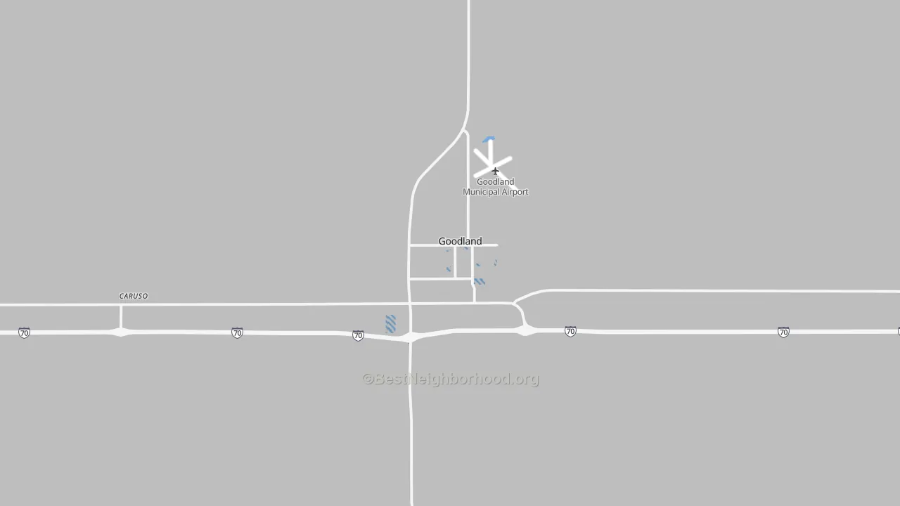 Transit Grade map of Goodland, KS