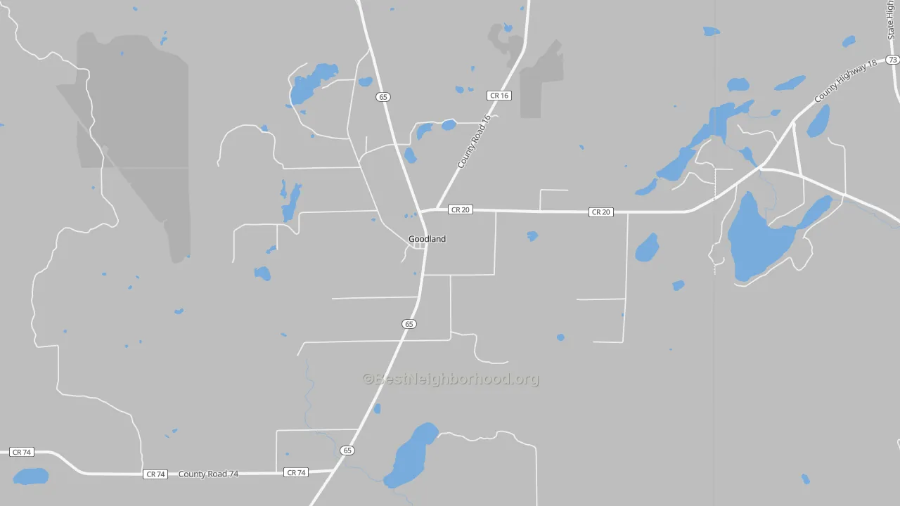 Transit Grade map of Goodland, MN