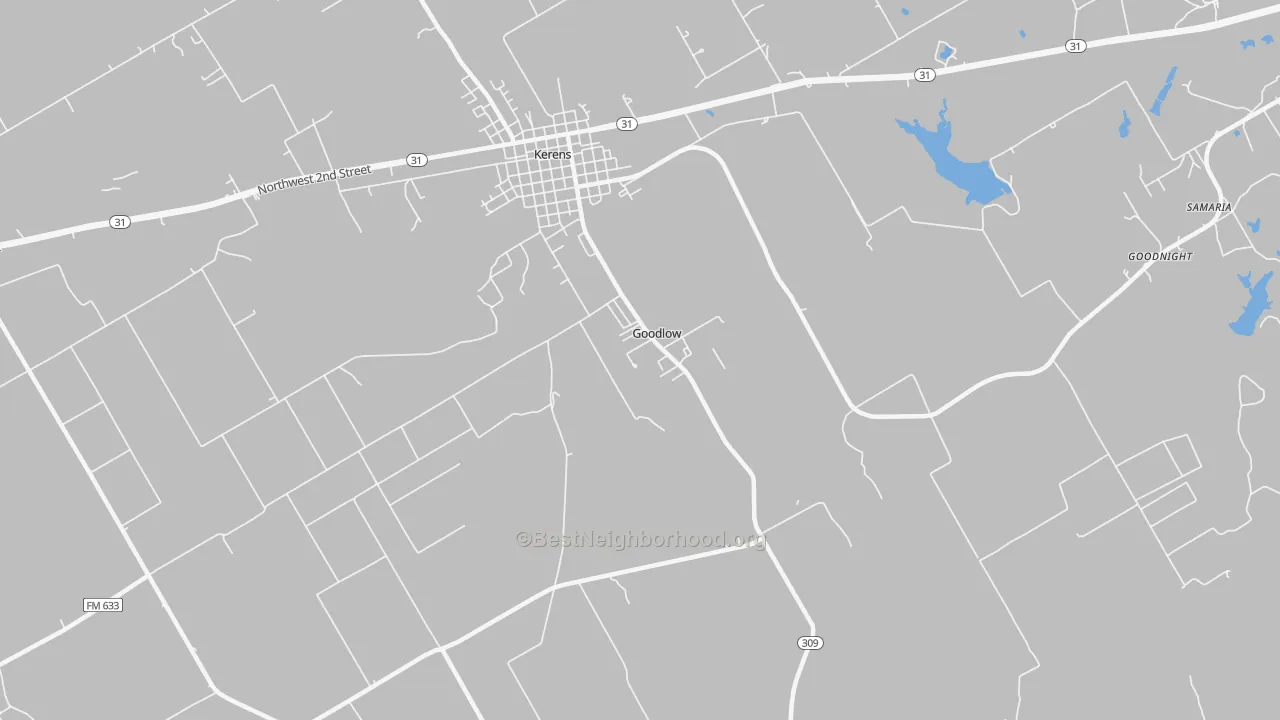 Transit Grade map of Goodlow, TX