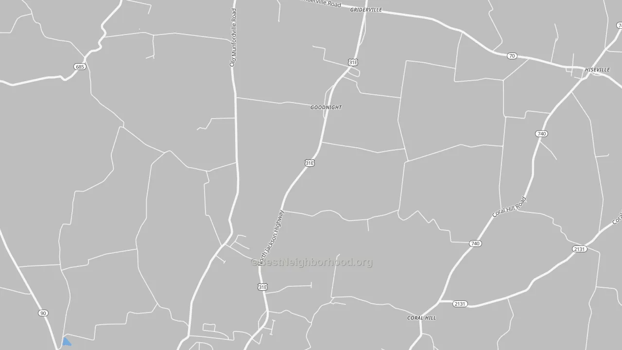 Transit Grade map of Goodnight, KY