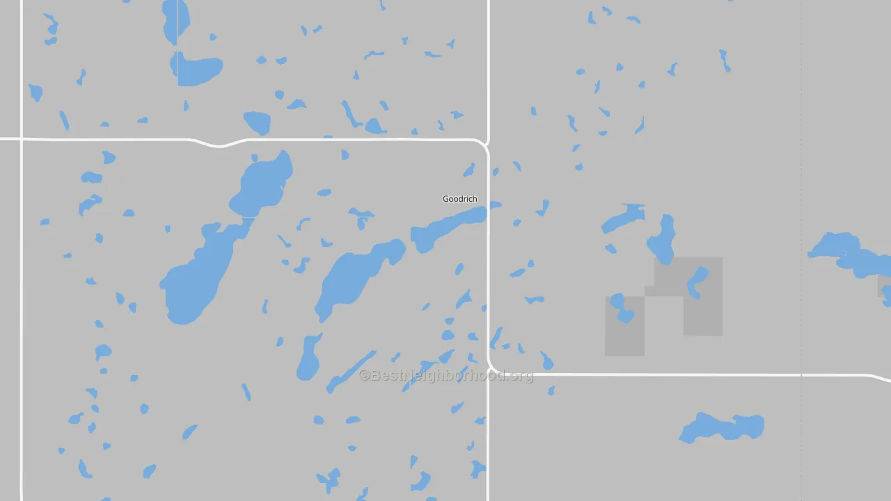 Transit Grade map of Goodrich, ND
