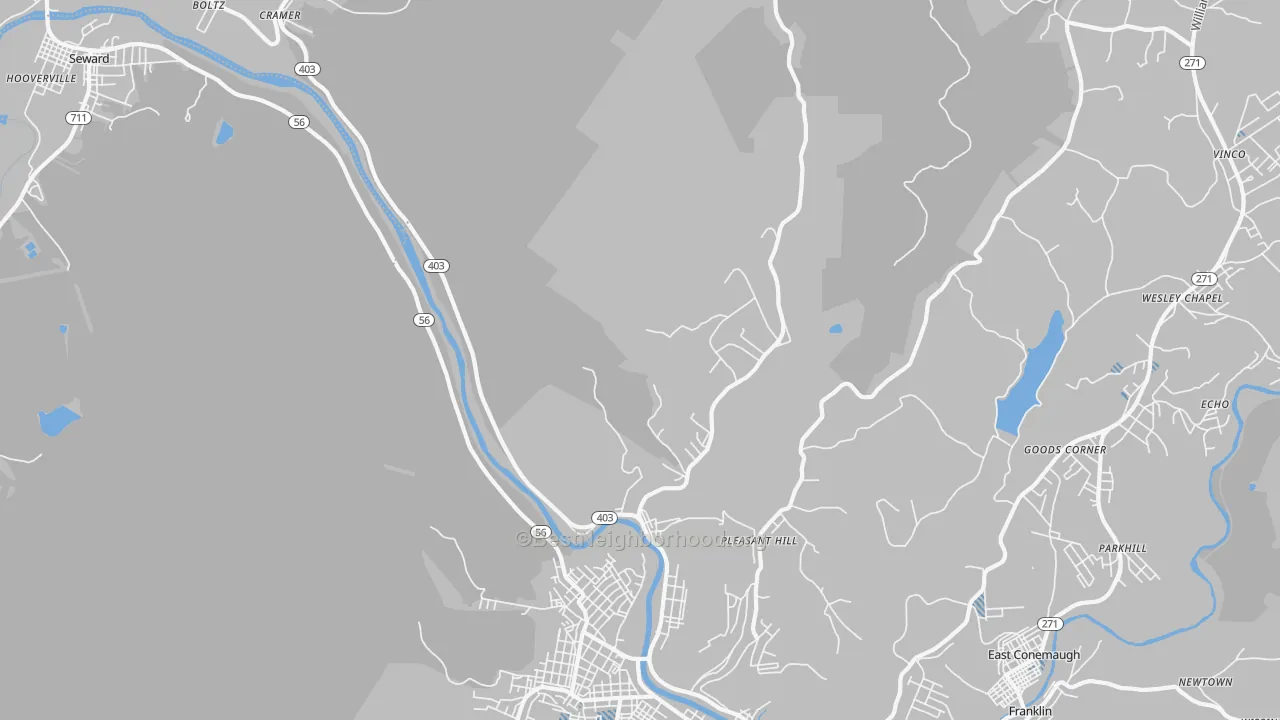 Transit Grade map of Goods Corner, PA