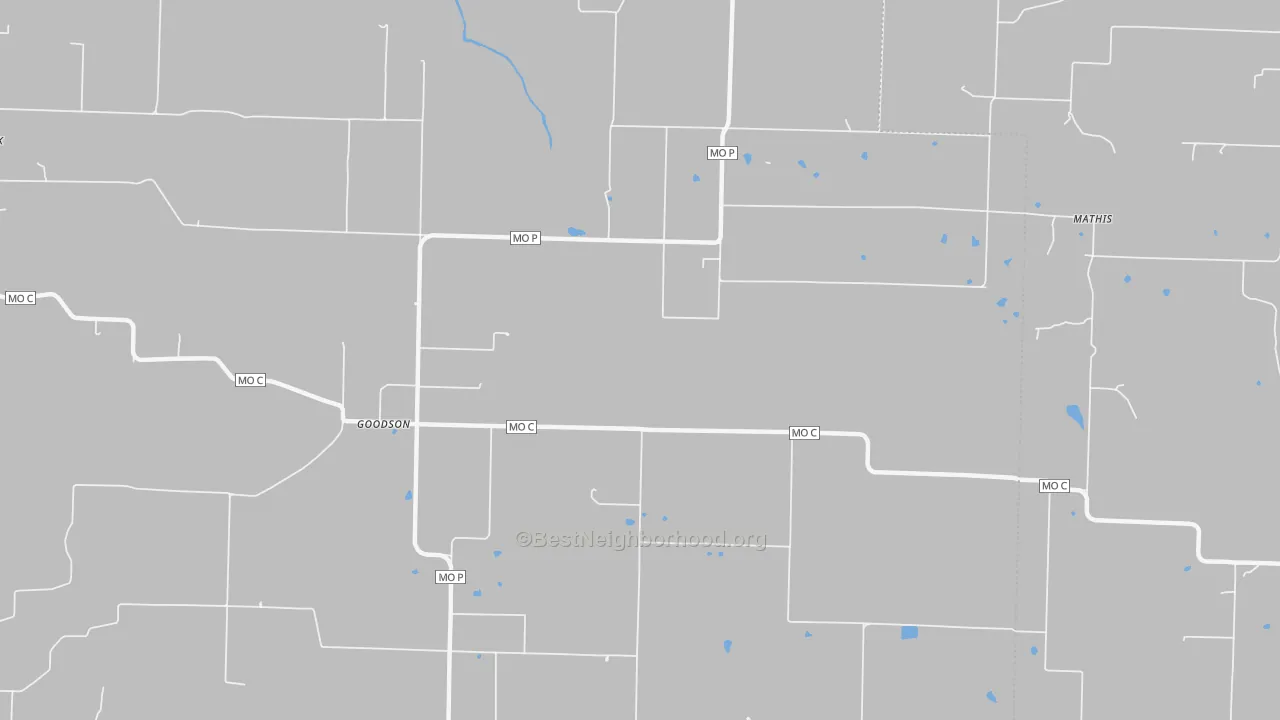 Transit Grade map of Goodson, MO