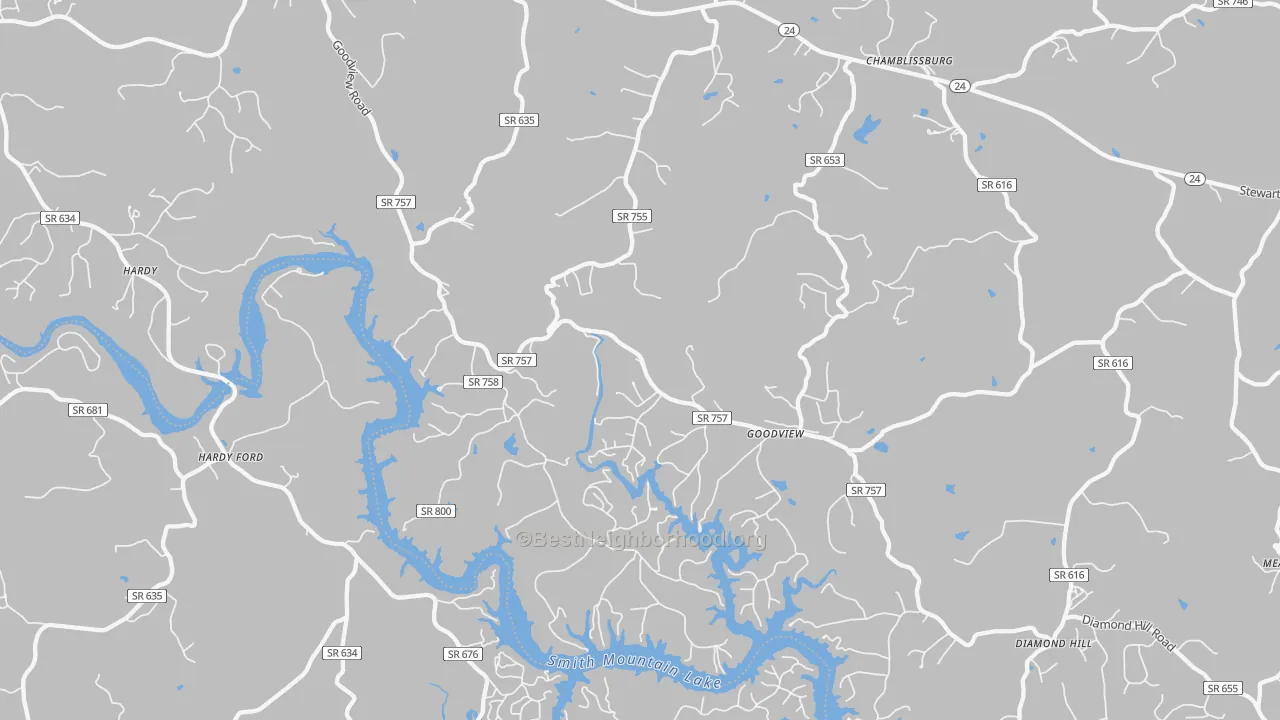 Transit Grade map of Goodview, VA