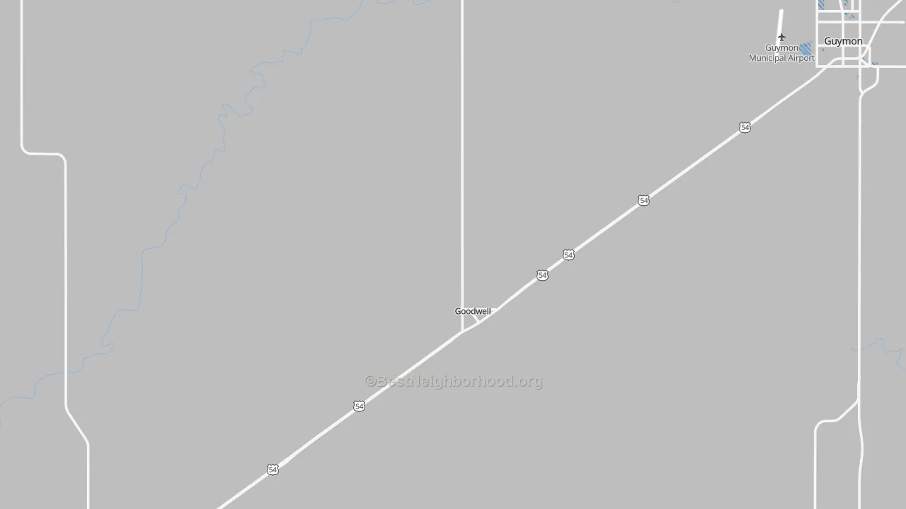 Transit Grade map of Goodwell, OK