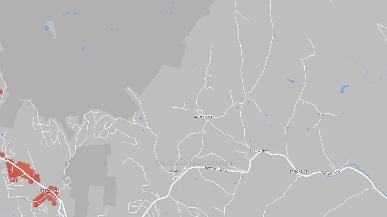 Transit Grade map of Goose City, VT