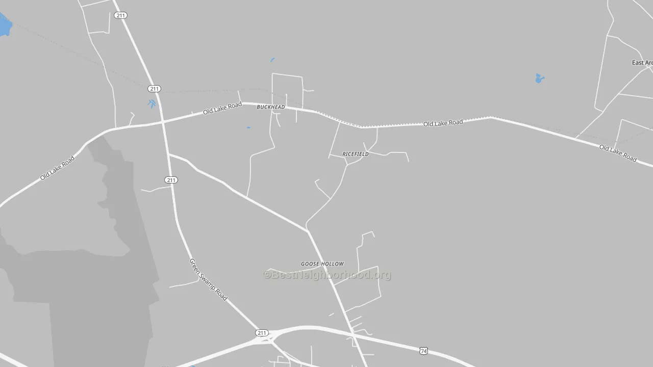 Transit Grade map of Goose Hollow, NC