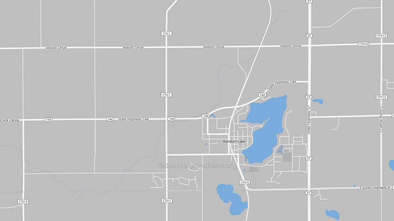 Transit Grade map of Gooseville, WI